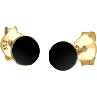 Elli Boucles d'oreilles 'Geo' noir