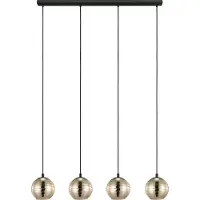 Eglo Lampe suspendue 4 lumières Lemorieta noir
