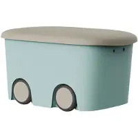 Plastiken Multibox Storage Box With Wheels 45l Argenté