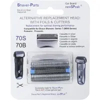 SP Braun Pièce de Rechange 70S Argentée Compatible Rasoirs Series 7