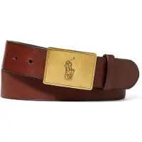 Ralph Lauren Ceinture marron châtaigne / jaune