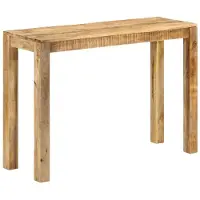 vidaXL Table console 110x35x76 cm Bois de manguier brut