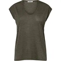 Pieces T-shirt 'Billo' or / kaki