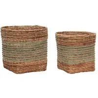 Hubsch Lot de 2 paniers Reveal