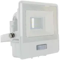 V-TAC Projecteur à LED avec capteur PIR - Samsung - IP65 - blanc - 10W - 735 lumens - 4000K - 5 ans