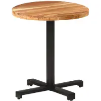 vidaXL Table de bistrot ronde Ø70x75 cm Acacia massif
