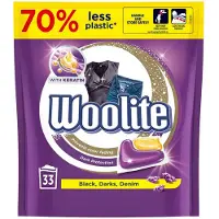 Woolite , capsules pour le lavage des tissus noirs et foncés, 33 pièces