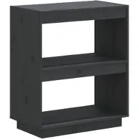 vidaXL Bibliothèque Gris 60x35x71 cm Bois de pin massif