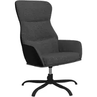vidaXL Fauteuil relax gris foncé Tissu