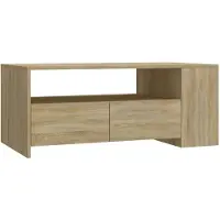 vidaXL Table basse chêne Sonoma 102x55x42 cm Bois composite