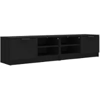 vidaXL Armoires TV 2 pcs. noir 80x35x36,5 cm Bois composite
