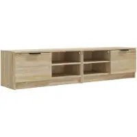 vidaXL Armoires TV 2 pièces chêne Sonoma 80x35x36,5 cm Bois composite