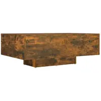 vidaXL Table basse chêne fumé 85x55x31 cm Bois composite