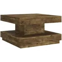 vidaXL Table basse marron foncé 60x60x35 cm MDF