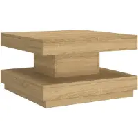 vidaXL Table basse marron clair 60x60x35 cm MDF