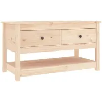 vidaXL Table basse 102x49x55 cm pin massif