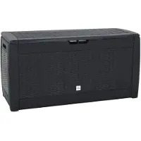 vidaXL Coffre de jardin Anthracite 119x48x60 cm Polypropylène