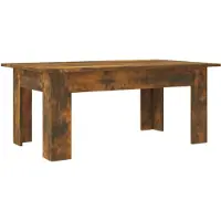 vidaXL Table basse chêne fumé 100x60x42 cm bois composite