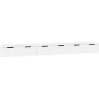 vidaXL Armoires murales 2 pcs blanc 102x30x20 cm bois d'ingénierie