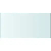 vidaXL Dessus de table Transparent 50x100 cm Verre trempé