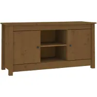 vidaXL Armoire TV brun miel 103x36,5x52 cm Pin massif