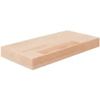vidaXL Panneau d'étagère 40x20x4 cm Bois de chêne massif non traité