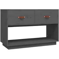 vidaXL Armoire TV Gris 90x40x60 cm Pin massif