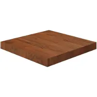 vidaXL Dessus de table carré Marron foncé 40x40x4 cm Bois chêne traité
