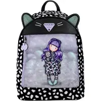 Santoro London Mini Gorjuss Smitten Kitten Backpack Noir Enfants
