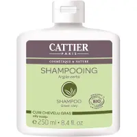 Cattier shampoing argile verte bio cuir chevelu gras 250 ml Shampooing
