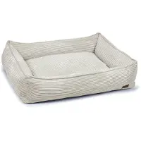 Designed By Lotte Conçu par Lotte. Coussin pour animal de compagnie, pour intérieur, pour chien, gris, rectangulaire, unie