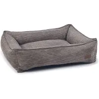 Designed By Lotte Acanalada Dog Bed Marron 80 x 70 x 22 cm
