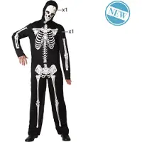 Atosa Déguisement D´homme Skeleton
