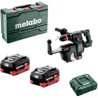 Metabo Marteau perforateur burineur 18 V KH 18 LTX 24 BL Quick + ISA 18 LTX 24 - 2x5,5Ah - 2,2J - Coffret metaBOX
