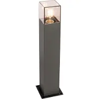 QAZQA Lampadaire d'extérieur moderne 50 cm gris foncé IP44 - Danemark