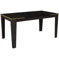 Skye Decor , Veyron, Tables à manger, Noir, Panneau de particules mélaminé, 145 x 76,2 x 85 cm