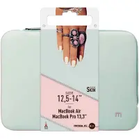 Mobilis Skin - Housse d'ordinateur portable - 12.5" - 14" - gris perle, rose poudré