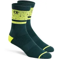Crankbrothers Unisexe, Chaussettes de sport, Trail Splatter (39 - 41), Noir