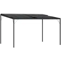 vidaXL Pavillon avec toit Anthracite 4x3x2,5 m Aluminium et acier