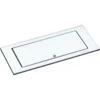 Schulte elektrotechnik 1592.7100.1800 Multiprise encastrable 2x verre mat contact de protection 1 pce (CEE 7/16, 2.50 m)