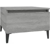 vidaXL Table d'appoint Sonoma gris 50x46x35 cm Bois d'ingénierie
