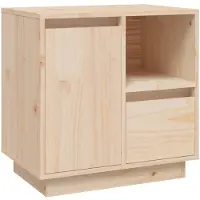 vidaXL Table de chevet 50x34x50 cm Bois de pin massif