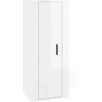 vidaXL Meuble TV mural blanc brillant 40x34,5x100 cm