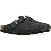 Birkenstock Sabot Birkenstock Unisex Boston Anthracite Wool Regular-Taille 36