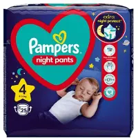 Pampers Couches jetables Night Pants taille 4 9-15 kg 25 pièces