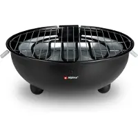 Alpina Barbecue Électrique - - Barbecue de Table - Sans Fumée - Barbecue Intérieur - 1250W - Ø 30 cm - Noir