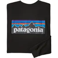 Patagonia T-shirt M'S L/S P-6 LOGO RESPONSIBILI-TEE hommes - Noir - EU XS