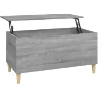 vidaXL Table basse Gris Sonoma 90x44,5x45 cm Bois composite