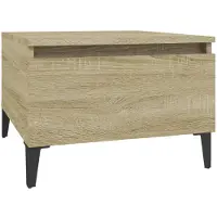 vidaXL Table d'appoint Chêne sonoma 50x46x35 cm Bois d'ingénierie