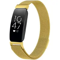 IMoshion Bracelet magnétique milanais pour le Fitbit Inspire - Taille S - Dorée